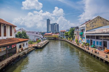 Malacca, Malezya 'nın Malacca şehrinin ortasından akan Malacca Nehri