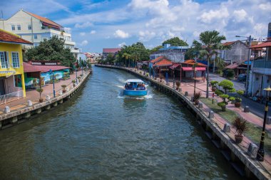 Malacca, Malezya 'nın Malacca şehrinin ortasından akan Malacca Nehri