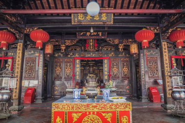 Malacca, Malezya - 28 Temmuz 2019: Malezya 'daki Cheng Hoon Teng Tapınağı.