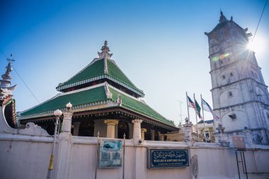 Malacca, Malezya 'nın en eski camileri. Kampung Kling Camii, 18. yüzyılda Hintli Müslüman tüccarlar tarafından inşa edilmiş..