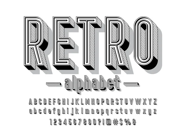 様式化された現代のアルファベットデザインのベクトル — ストックベクタ