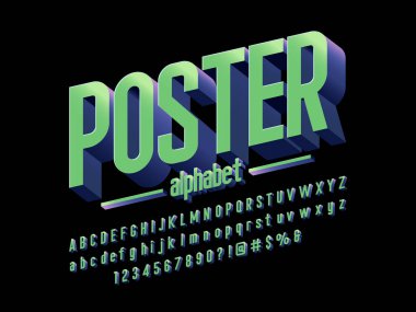 Biçimlendirilmiş modern alfabe tasarımının vektörü