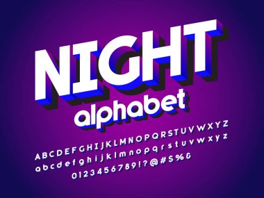 Biçimlendirilmiş modern alfabe tasarımının vektörü