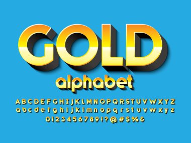 Biçimlendirilmiş modern alfabe tasarımının vektörü