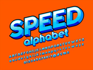 Biçimlendirilmiş modern retro alfabe tasarımının vektörü