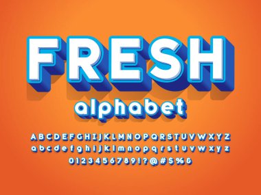 Biçimlendirilmiş modern alfabe tasarımının vektörü