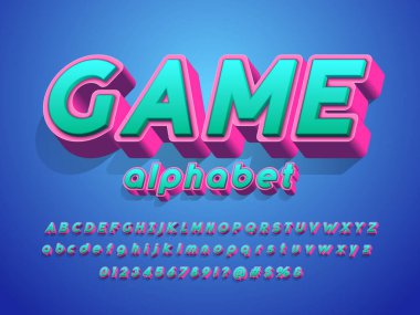 Biçimlendirilmiş modern alfabe tasarımının vektörü