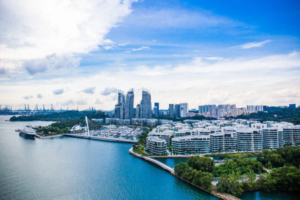 Une Vue Panoramique Sur Les Caraïbes Keppel Bay Condo Singapore — Photo