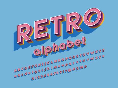 Biçimlendirilmiş modern alfabe tasarımının vektörü