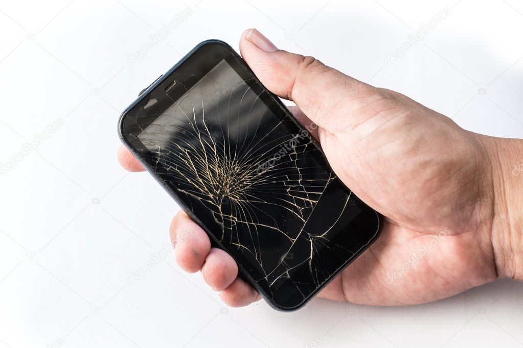 Broken mobile screen