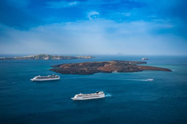 Santorini'de yanardağ