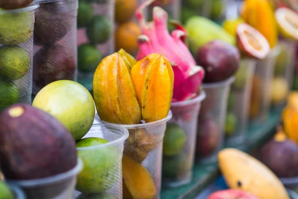 Negozio di frutta di strada locale a Luang Prabang — Foto Stock