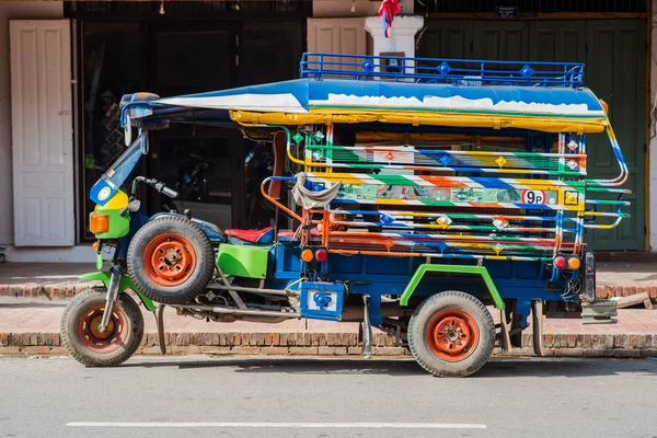 Auto rickshaw en Luang Prabang, Laos —  Fotos de Stock