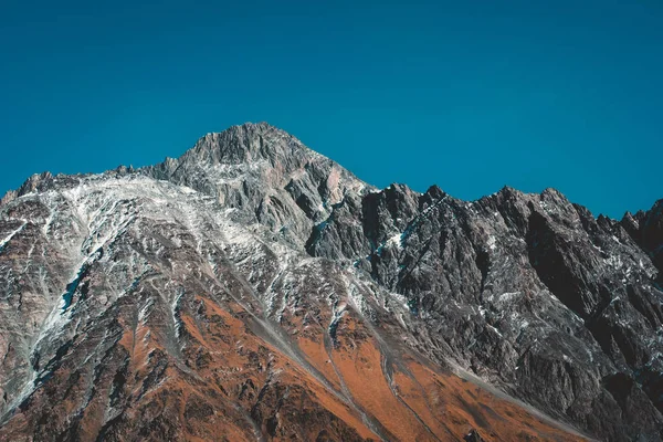 Travel Photography of Georgian Caucasus Mountains Landscape.