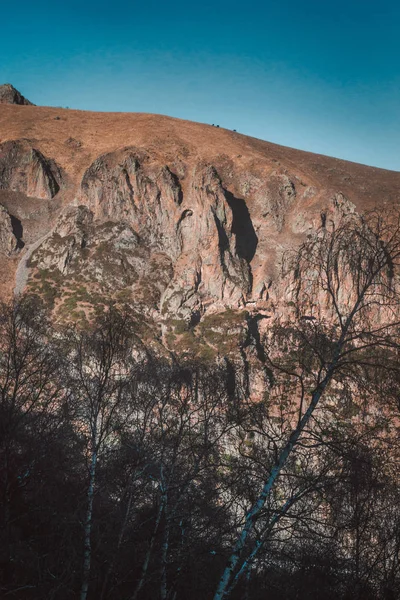 Gürcistan 'daki Kafkas dağlarının manzarası