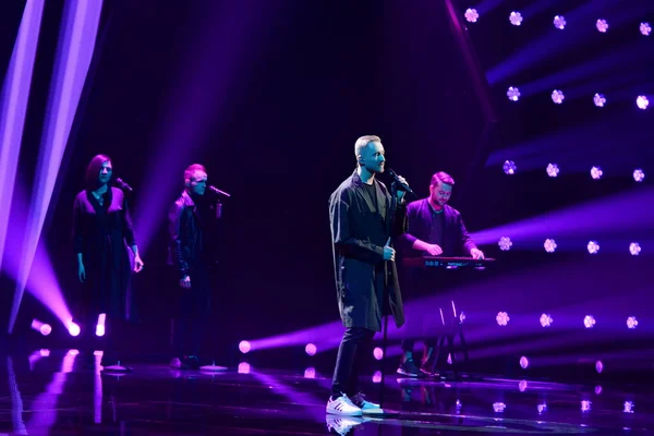 Kijev Ukrajna Február 2020 Moonzoo Feat Biztos Nemzeti Választás Eurovision — Stock Fotó