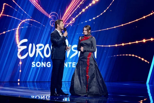 Kyiv Ukraine February 2020 Elina Ivashchenko Saat Seleksi Nasional Eurovision — Stok Foto