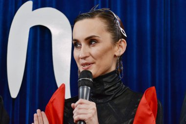 KYIV, UKRAINE - FEBRUARY 22, 2020: Ukrainian band Go-A represent Ukraine at the Eurovision 2020 Song Contest (ESC)