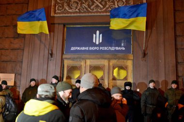 KYIV, UKRAINE - FEBRUARY 24, 2020: Activists have called for the release of Irina Venediktova, director of the State Bureau of Investigation, in connection with her statement to abolish amnesty for participants in the Dignity Revolution.