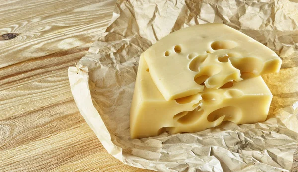 Fresh fragrant perforated cheese — Stock Photo, Image