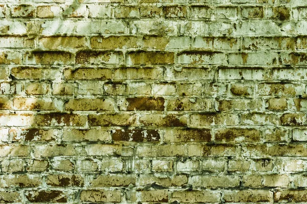 Very old peeling brick wall textured — Stock Photo, Image