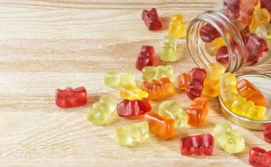 Dökme Cam kaplarda gummies