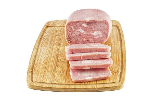 Ham, liggend op een cutting Board — Stockfoto