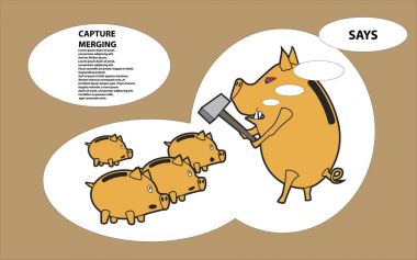 Vahşi domuz kumbara yağma