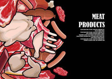 Bir çerçeve şeklinde çizilmiş et