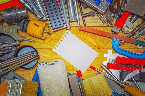 Tutti i tipi di strumenti per le riparazioni a casa — Foto Stock