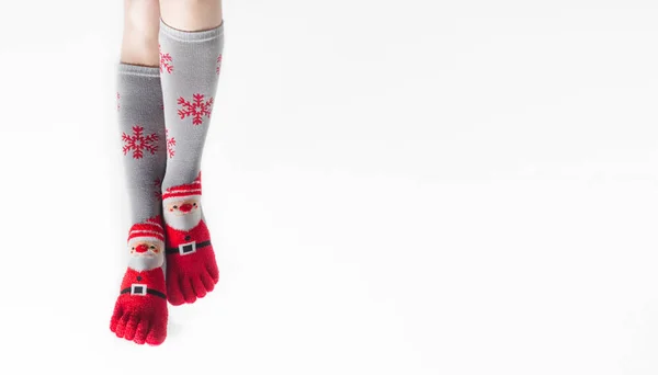 Новий рік шкарпетки — стокове фото