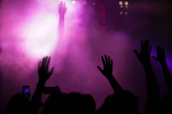 Concert Hands up — Stock Photo, Image