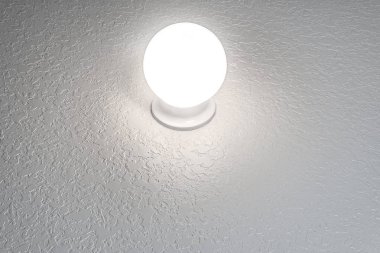 Kopyalama alanı yatay ile dokulu arka plan üzerinde parlak kristal küre