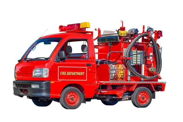 Baby-Feuerwehrauto isoliert auf weiß — Stockfoto