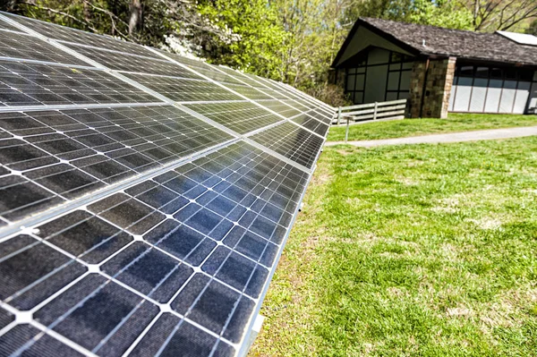 Solar Energy Panels In Great Smoky Mountains National Park — Stock Photo, Image