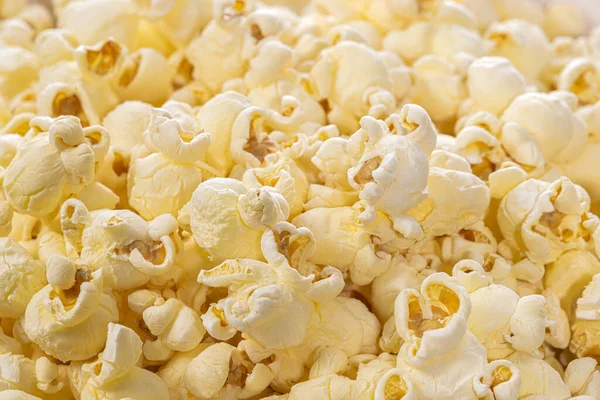 Horizontal Close Shot Delicious Popcorn Godd Background Copy Space — Stock Photo, Image