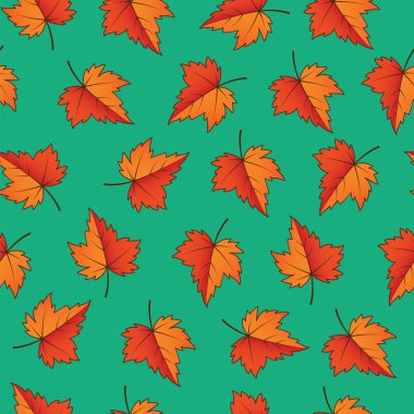Sonbahar yaprakları. Seamless modeli
