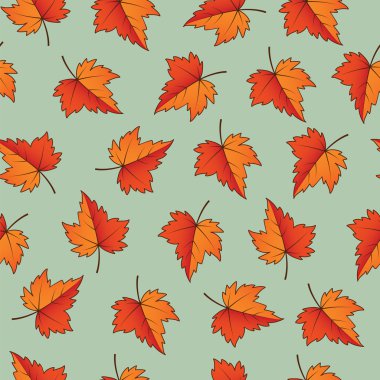 Sonbahar yaprakları. Seamless modeli