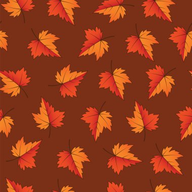 Sonbahar yaprakları. Seamless modeli