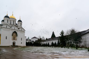 Rusya, Borovsk, 02 Ocak 2020: St. Pafnutiev Borovsky Manastırı
