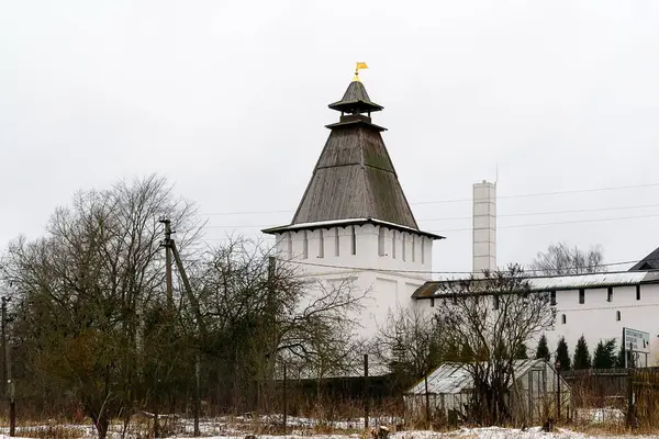 Russia, Borovsk, January 02, 2020: St. Pafnutiev Borovsky Monastery — ストック写真