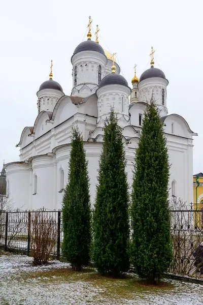 Rusia, Borovsk, 02 de enero de 2020: Monasterio de San Pafnutiev Borovsky — Foto de Stock