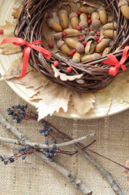 Meşe palamudu Noel kavramı ile