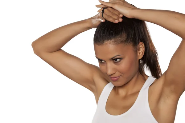 Mujer preparándose —  Fotos de Stock