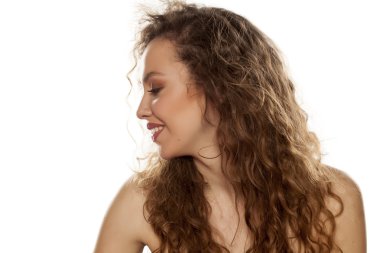 Genç güzel kadın.