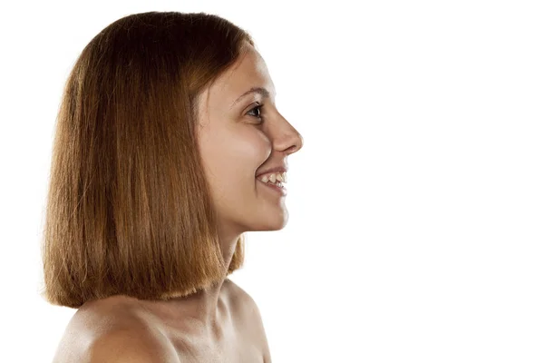 Mujer sin maquillaje — Foto de Stock