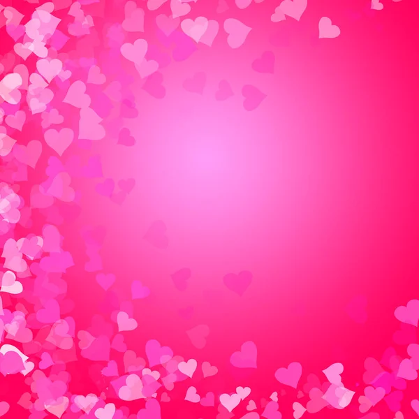 Fundo abstrato com formas de coração em rosa — Fotografia de Stock