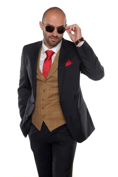 Muž v obleku — Stock fotografie