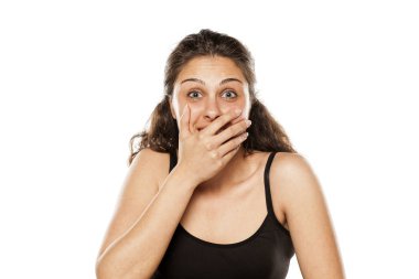 şaşırdım ve gülümseyen kadın