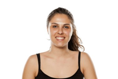 kadın makyaj olmadan